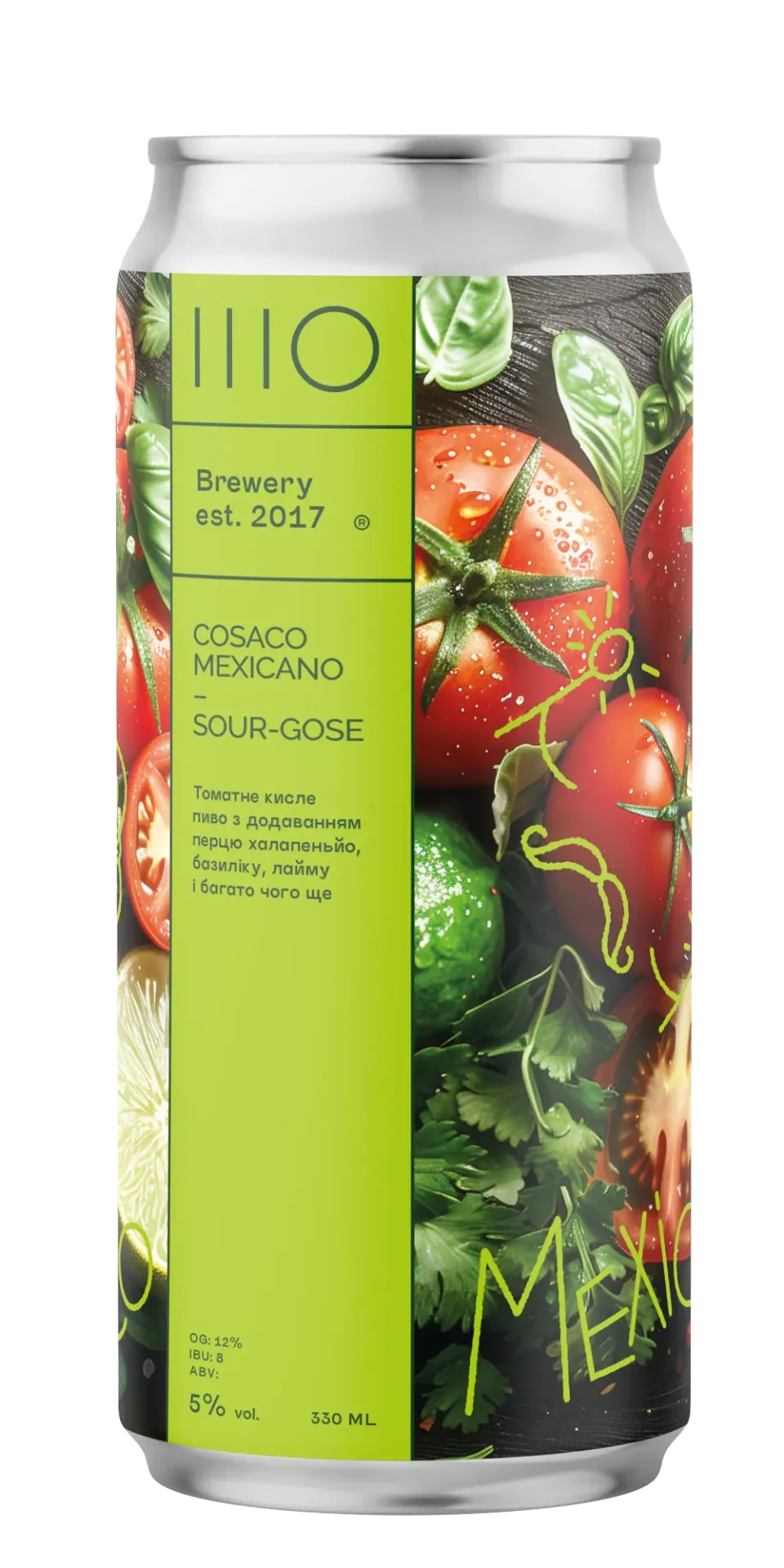 [100002062] Cosaco Mexicano Tomato Sour, 0.33л