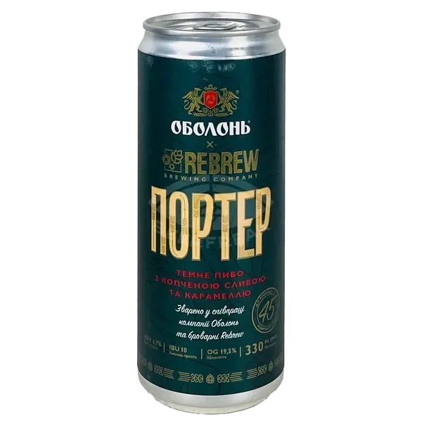 [100002080] Rebrew x Оболонь Портер Porter, 0.33л