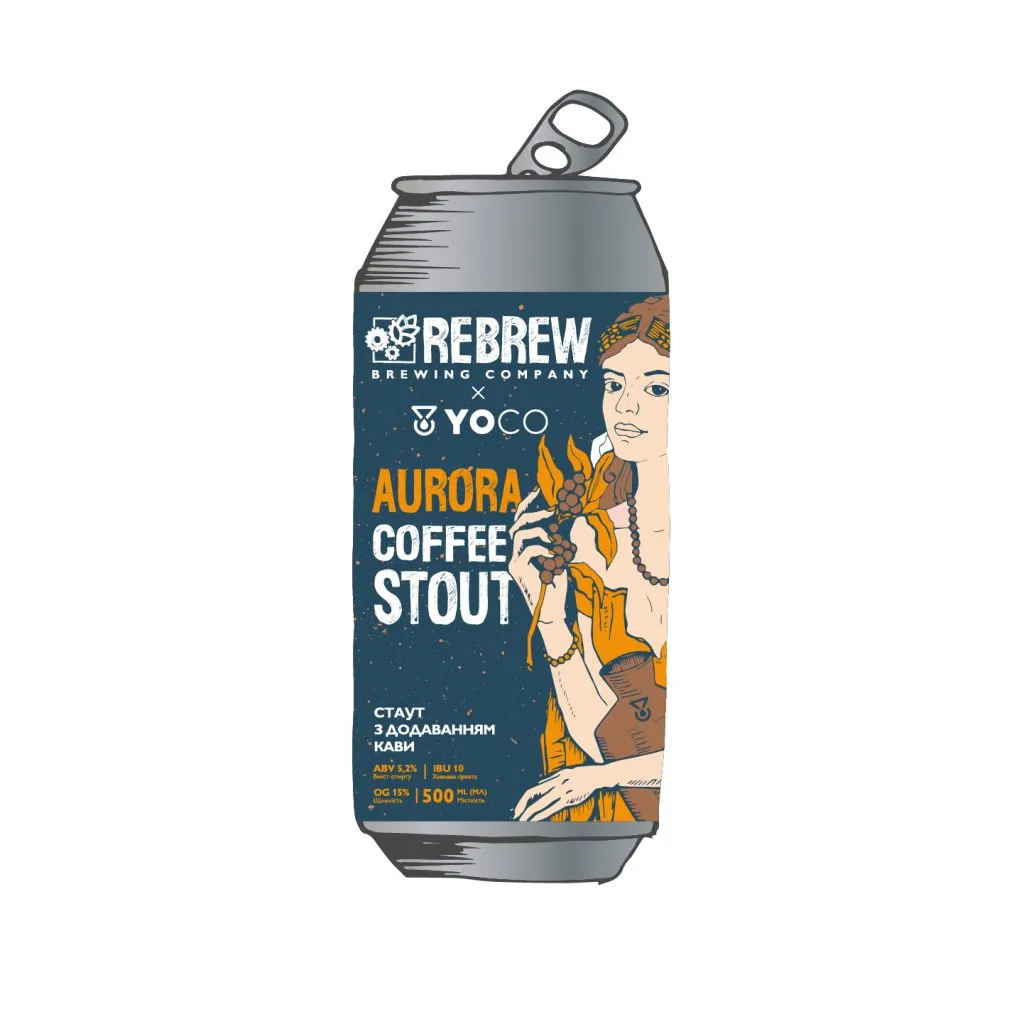 [100002081] Aurora coffee Stout x YoCo Roastery Coffee Stout, 0.5л
