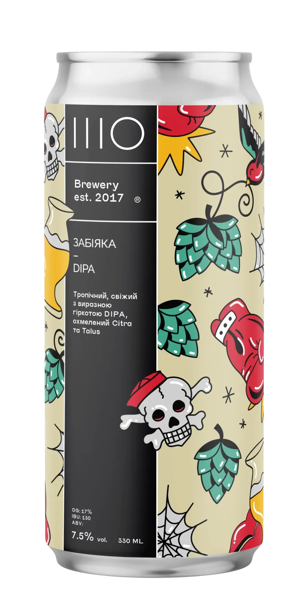 [100002224] Забіяка DIPA, 0.33л